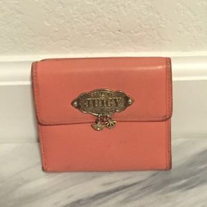 Authentic Juicy couture pink leather wallet